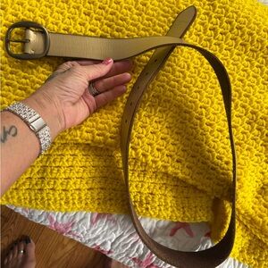 Elegant Tan Leather Belt hollister large BOGO